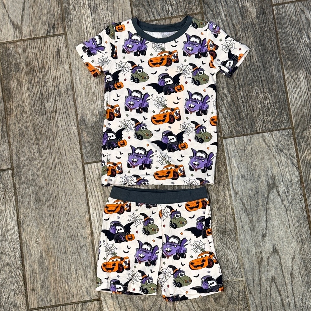 NWT Cars Halloween Kids Bamboo Pajama Set